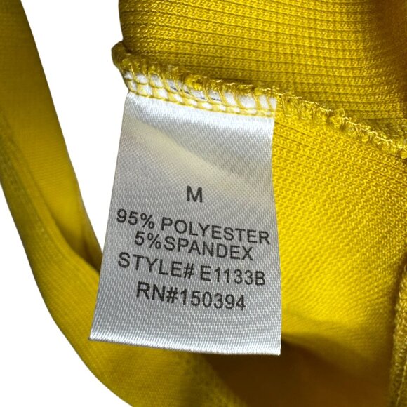 Etophe Studios Sexy Yellow Tie Front Bodysuit Women's Size Medium Vacation - Picture 5 of 6